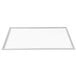 An aluminum rectangular frame with a white background and gray border.