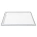 An Aarco aluminum slide frame with metal corners holding a white rectangular panel.