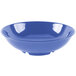 A peacock blue melamine bowl.