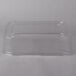 A close up of a clear Eco-Products compostable plastic lid.