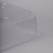 A clear plastic lid on a container.