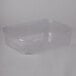 A clear plastic container with a clear lid.