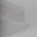 A clear plastic container with a clear lid.