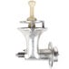 A Hobart #22 meat chopper attachment with a white handle.