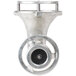 A Hobart #22 funnel-shaped metal chopper attachment.