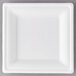 Eco Products EP-P021 6 inch Square White Compostable Sugarcane Plate - 500/Case