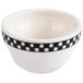 a white and black bowl