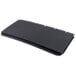 A black plastic Carlisle top and bottom panel set for a rectangular cart.