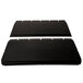 A pair of black rectangular panels.