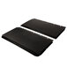 A pair of black plastic trays that fit the Carlisle CC2036 cart.