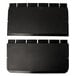 A black rectangular top and bottom panel set for a Carlisle cart.