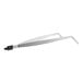 Mercer Culinary Precision Plus curved plating tongs with a white handle.