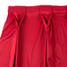 a red skirt with pleats