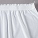 a white skirt with ruffles