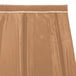 a brown curtain with a white stripe