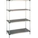 A Metro stainless steel flat solid shelf.