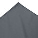 A slate blue Snap Drape table skirt with bow tie pleats.