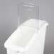 a white container with clear lid