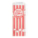 A red and white striped Carnival King popcorn bag.