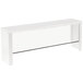 A white rectangular serving shelf with a black border.