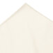 A white table skirt with a continuous white pleated edge.
