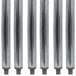 a row of metal tubes