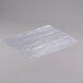 A clear plastic LK Packaging food bag on a white background.