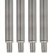 A set of four Advance Tabco stainless steel legs.