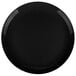 A black platter with a white circle on the edge.