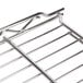 A close up of a Metro Erecta chrome wire shelf.