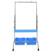 Luxor L330 30 inch x 40 inch Double-Sided Magnetic Classroom Whiteboard with Chart Hooks and Storage Bins