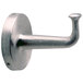 A stainless steel Bobrick B-2116 clothes hook with a satin finish.