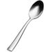 A Bon Chef stainless steel teaspoon with a silver handle.