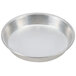 An American Metalcraft silver tin-plated steel deep dish pizza pan.