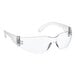 A pair of clear Cordova scratch resistant safety glasses with a clear lens for eye protection.