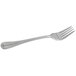 A silver Bon Chef Sombrero salad/dessert fork with a white background.