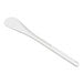 A Mercer Culinary white plastic spoon with a high temperature white handle.