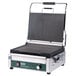 A Waring Panini Supremo sandwich grill with a grooved top.