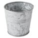 An American Metalcraft galvanized metal French fry cup with a handle.