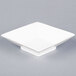 A CAC Citysquare bright white square porcelain bowl.