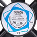 A white Avantco replacement fan with the word "Sunon" on it.