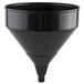 a black funnel with a black handle