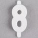 A white number 8 deli tag insert.