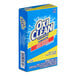 An OxiClean box for coin vending machines with blue, yellow, red, and white text.