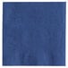 A navy blue customizable beverage napkin.