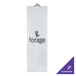 A white rectangular aluminum menu board with black text.