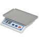 A Cardinal Detecto digital scale with a stainless steel tray.