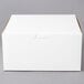 A white rectangular customizable bakery box with a lid.