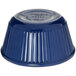 A Carlisle cobalt blue fluted melamine ramekin.