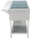 A stainless steel Eagle Group DHT4 open well food warmer.